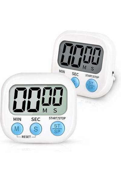 Arabest مؤقت مطبخ رقمي ثنائي العبوة بأرقام كبيرة، ومنبه عالٍ، وظهر مغناطيسي ل...