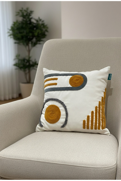 Rolivs وسادة زخرفية هندسية من نيكسا-آرت ديكو 47×47 سم (NK2625)