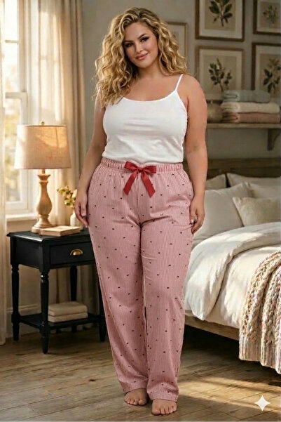 Lady Queen بيجامة رينج فيسكوز مقاس كبير 6020