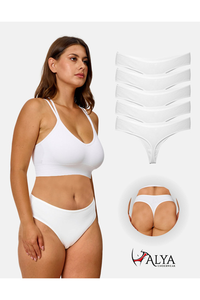 ALYA UNDERWEAR Dámské bavlněné kalhotky Bato Tanga, včetně velkých velikostí ...