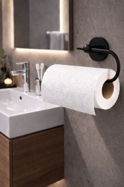 Sas Haus Držač papirnih ubrusa Otvoren Solo Držač papira Crni S-113