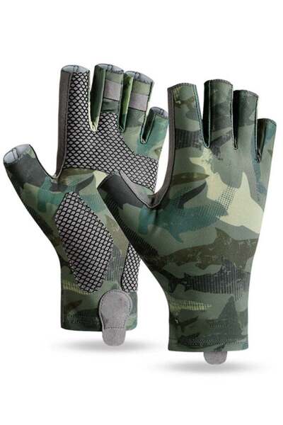 Arabest Fingerless Fishing Gloves with UPF 50 Protection for Kayaking, Cyclin...