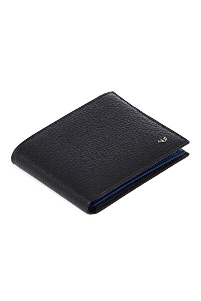 Tergan محفظة رجالية من الجلد الطبيعي باللون الأسود - S1CE00001648-T0V