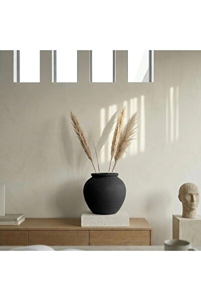 Yalda atelier Handmade Vega Dokulu Dekoratif Vazo | El Yapımı Modern Salon Va...