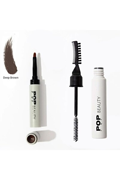 POP Beauty مثبت الحواجب وتصفيفه ودهن الحواجب، مجموعة العناية بالحواجب مكونة م...