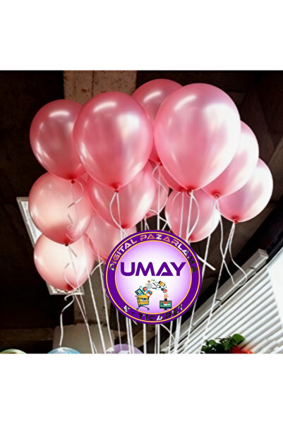 Atom 1 Adet 12 İnç Metalik Balon | Helyum Uyumlu Parlak Lateks Parti & Organi...