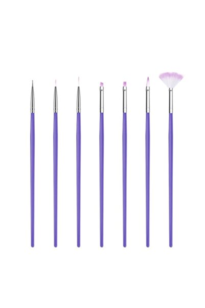 POP Beauty Nail Art Tırnak Süsleme Desen Fırça Seti, Uv Jel Tırnak Boyama Fır...