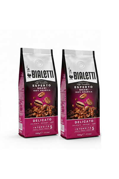 Bialetti 2 ديليكاتو 500 جرام حبوب قهوة