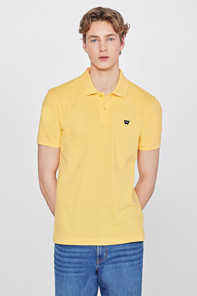 WRANGLER Regular Fit Normal Kesim Polo Yaka %100 Pamuk Sarı Tişört