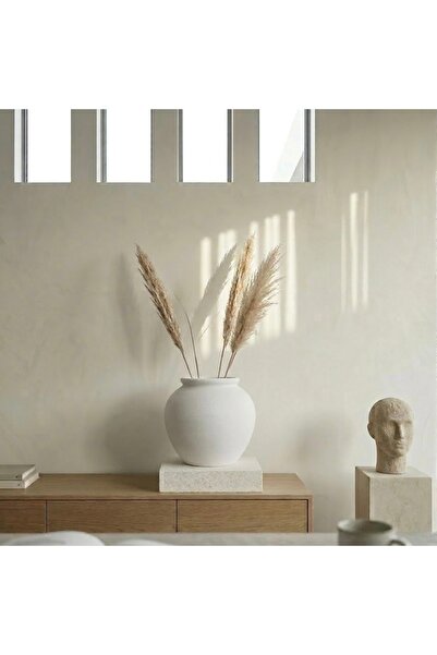 Yalda atelier Handmade büyük Vega Dokulu Dekoratif Vazo | El Yapımı Modern Sa...