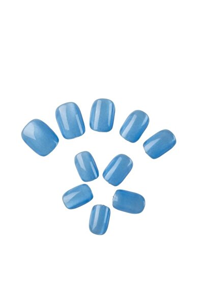 POP Beauty Takma Tırnak Seti & Zararsız Yapıştırıcı, Cat Eye POPBeauty10158