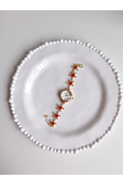 Reorah Collection ساعة زهرة النجمة الحمراء - ساعة زهرة النجمة الحمراء