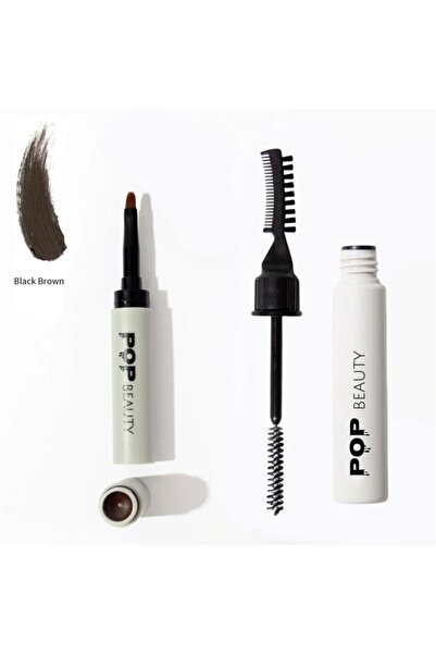 POP Beauty مثبت الحواجب وتصفيفه ودهن الحواجب، مجموعة العناية بالحواجب مكونة م...
