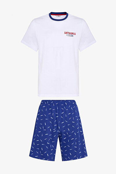 Penti Men's Colorful Sardines Club Pajama Set