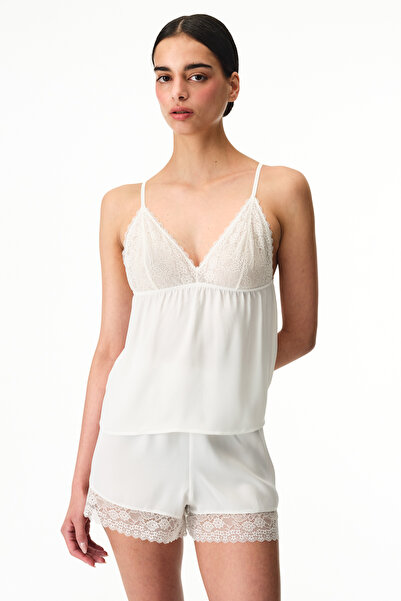 Penti Off-White Bridal Charming Shorts Pajama Set