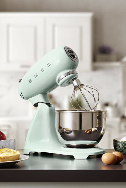 SMEG 50's Style Retro Pastel Yeşil Stand Mikser smf03pgeu