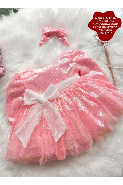 aysskids Lotus Sequin Sequin Holiday Special Day Birthday Girl Children's Par...