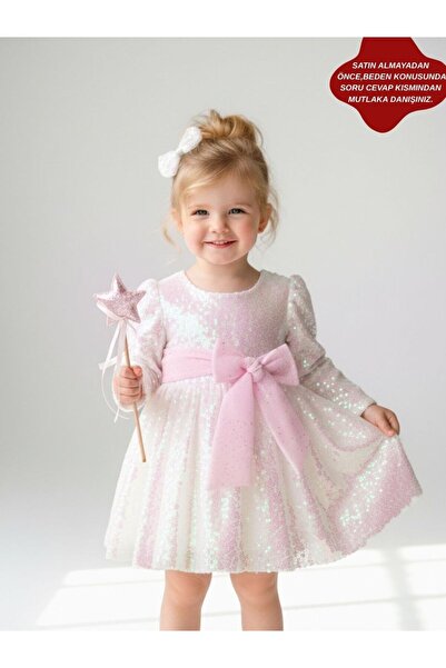 aysskids Rochie de petrecere pentru fete, cu paiete, pentru ziua de sărbătoar...