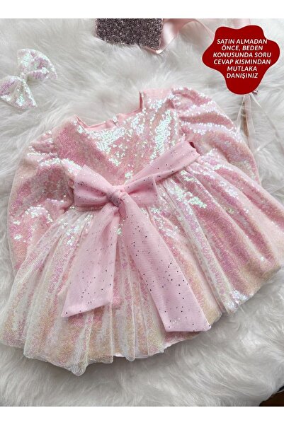 aysskids Rochie de petrecere pentru fete, cu paiete, pentru ziua de sărbătoar...