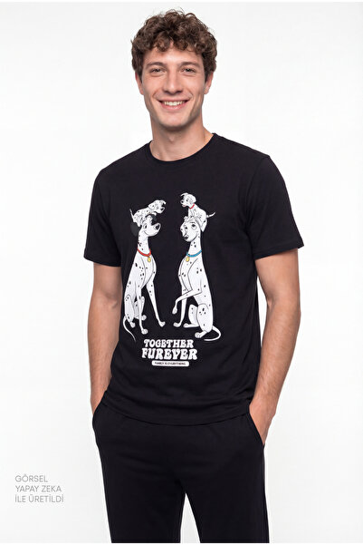 Penti Чоловічий чорний комплект піжами Lic-Twin Guard