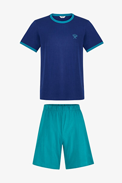 Penti Men's Colorful Retro Ace Pajama Set