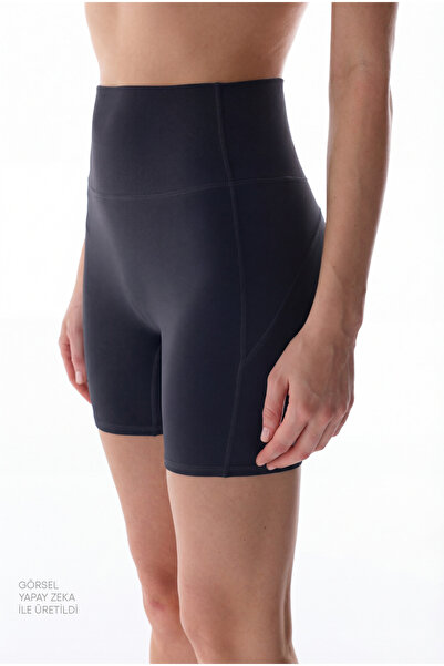 Penti Μαύρο Παντελόνι Hot Pants με Καρδιές που Τονίζουν την Αισθητική