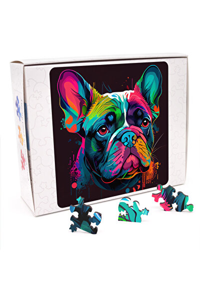 WoodMix Puzzles Дървен пъзел с животни - Кучета - Френски булдог