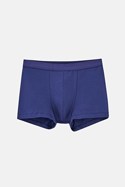 Dagi Navy Blue Cotton Plain Boxer