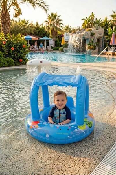 Janva Yüzme Havuz Deniz Simidi Botu Ayak Delikli