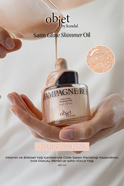 Kundal İnce Dokulu, Renkli ve Işıltılı Vücut Yağı Satin Glow Shimmer Oil (Cha...