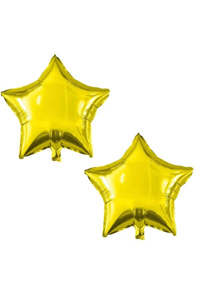 partidolu بالون فويل ذهبي اللون على شكل نجمة مقاس 45 سم قطعتين لرمضان وديسكو ...