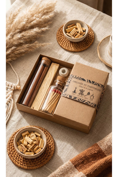 memyap Ritüel Set - Palo Santo & Dhoop Tütsü & Kibrit Hediye Seti - Doğal Öz ...