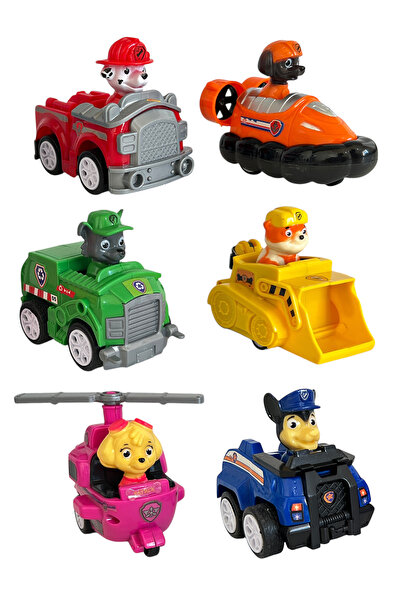 UDATOYS Paw Patrol Pati Devriyesi Chase Rubble Skye Rocky Zuma Görev Araçları...