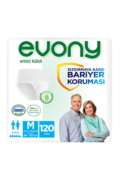 Evony EMİCİ KÜLOT UNISEX MEDIUM 30X4'lü (120 ADET)