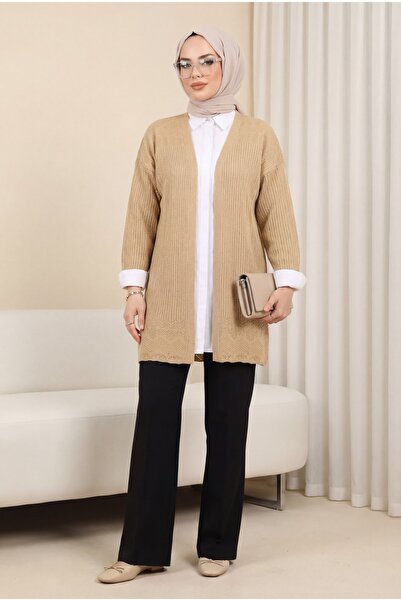 Modamorfo Спідниця з візерунком та ажурною кофта -візон