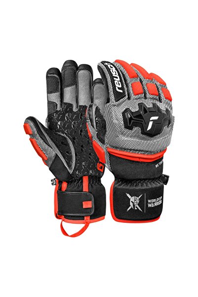Reusch Manusi Schi Barbati Worldcup Warrior GS Black-Silver-Fluo Red