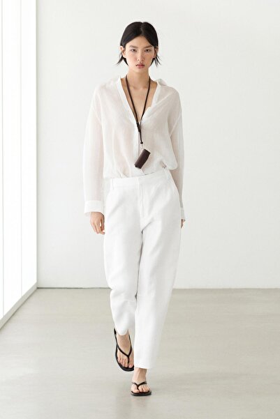 Massimo Dutti Carrot fit keten pantolon