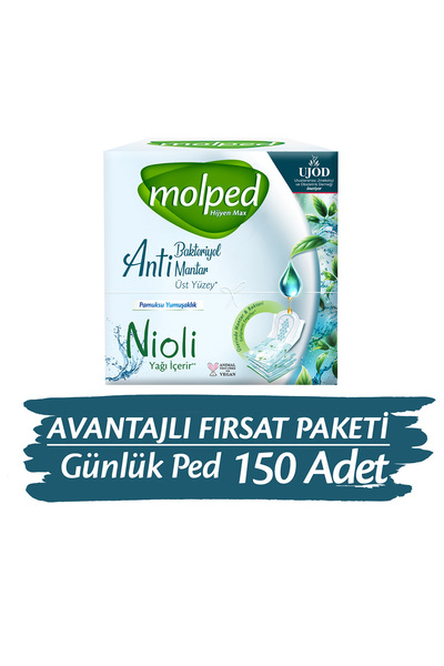 Molped Hijyen Max Günlük Ped Avantajlı Fırsat Paketi 150 Adet