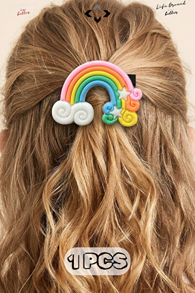 LİGROUND 1 ADET Desenli Yan Toka Çıt Çıt Saç Aksesuarı Sevimli Minik Toka Kız...