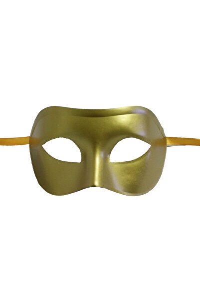 Pandoli قناع الحفلة الراقصة البلاستيكي ذو اللون الأصفر الذهبي من Partidolu بل...