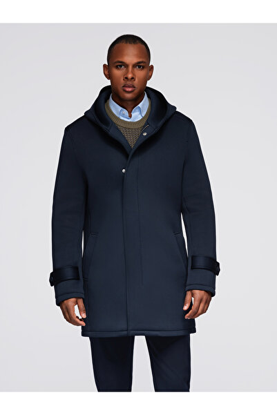 OMBRE Pánské Kabát přechodný OM-COLC-0144 Námořnická modrá