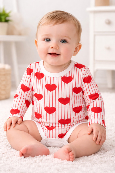 BABY TOO TEXTİLE ملابس أطفال بأكمام طويلة مصنوعة من القطن بنسبة 100%، ملابس أ...