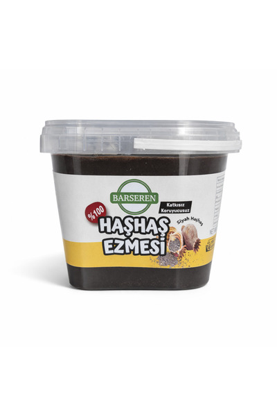 Barseren Siyah Haşhaş Ezmesi 500 GR %100 Yerli Katkısız Doğal