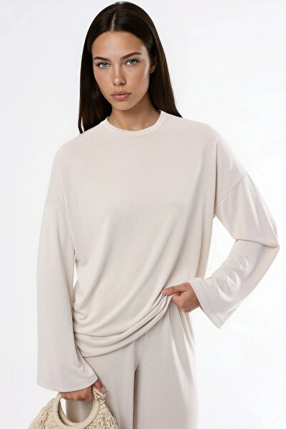 Hiccup BUSEM Bluză Cu Mâneci Lungi Și Guler Rotund