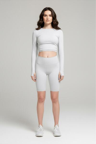 AOSFİT Yüksek Bel Toparlayıcı Bisiklet Kısa Tayt