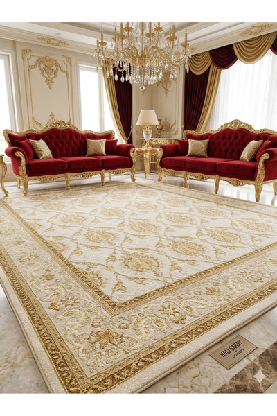 Premium ipeksi parlak 120 Tarak Dokunmuş Ipek Halı