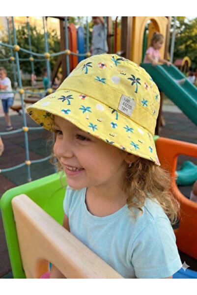 PIECE SIGNATURE 100% قطن، قبعة دلو بامبي مطبوع للبنات (مقاس 52) (4-8 سنوات)