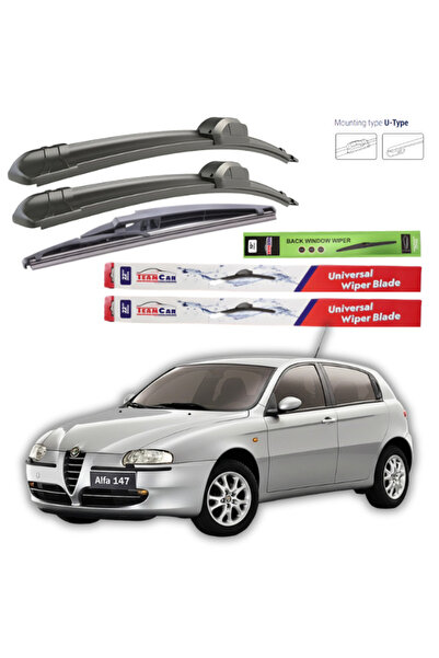 TEAMCAR Υαλοκαθαριστήρες Alfa Romeo 147 (937) 5 πόρτες 2001-2005 Πλήρες σετ