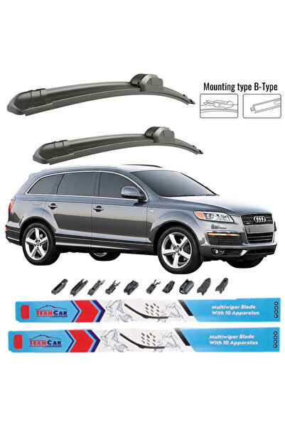 TEAMCAR Υαλοκαθαριστήρες Audi Q7 (4L) 2005-2009 Εμπρός σετ