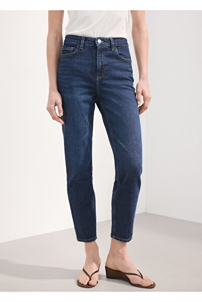 MANGO Woman Newmom confort yüksek belli jean pantolon